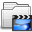 Movies Folder White Icon 32x32 png